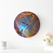 オリオンネブラ宇宙銀河系低コントラスト ラージ壁時計 (ホーム)