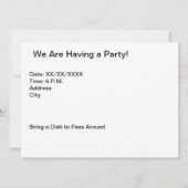 オリオンネブラ宇宙銀河系 招待状 (裏面)