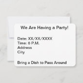 オリオンネブラ宇宙銀河系 招待状 (裏面)