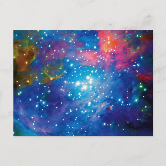 オリオン大星雲(M42)赤外線画像 ESO宇宙写真 ポストカード (正面)