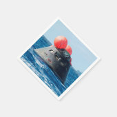 オリオン宇宙船パラシュート着陸 スタンダードカクテルナプキン (角)