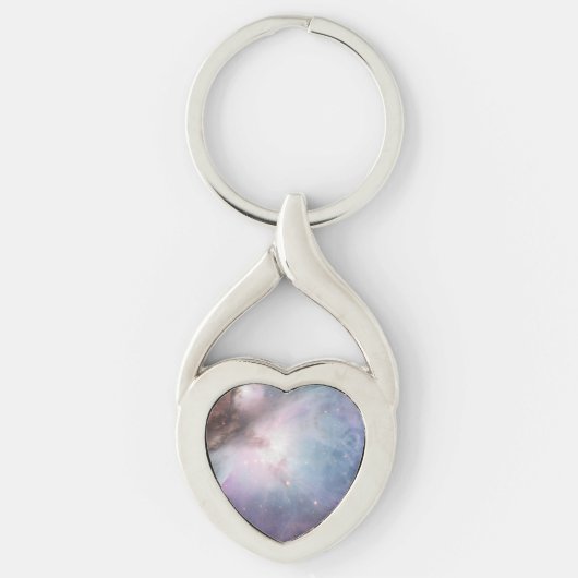 オリオン座星雲 天文学 青 茶色 ベージュ 空 星 キーホルダー (正面)