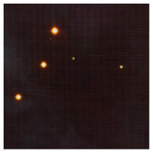 オリオン座星雲 天文学 青 茶色 ベージュ 空 星 ファブリック (クローズアップ)