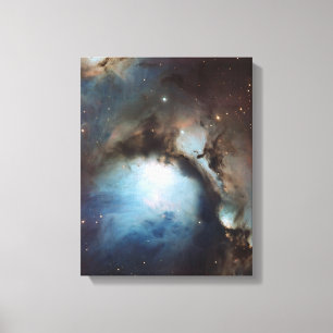 オリオン座星雲 天文学 青 茶 ベージュ 空 星 キャンバスプリント