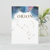 オリオン座、天体テーブルナンバー (スタンド正面)