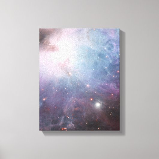 オリオン座 星雲 天文学 青 茶色 ベージュ 空 星 キャンバスプリント (正面)
