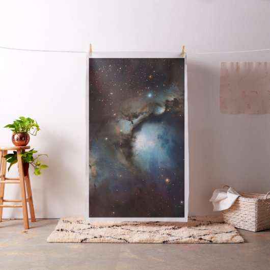 オリオン座 星雲 天文学 青 茶色 ベージュ 空 星 ファブリック (インサイチュ)
