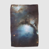 オリオン座 星雲 天文学 青 茶色 宇宙 星 ゴルフタオル (正面)