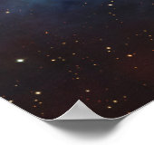 オリオン座 星雲 天文学 青 茶 ベージュ 空 星 ポスター (角)