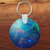 オリオン星雲きらめく青いNASA キーホルダー (正面)