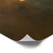 オリオン星雲の中心のパノラマ画像 ポスター (角)