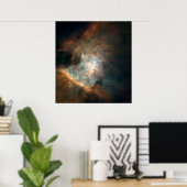 オリオン星雲の中心のパノラマ画像 ポスター (ホームオフィス)
