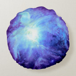 オリオン星雲の淡青色の銀河ラウンドピロー ラウンドクッション