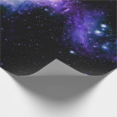 オリオン星雲の長い紫と青 ラッピングペーパー (角)