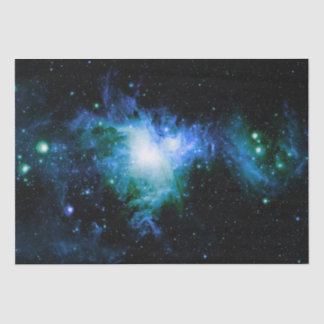オリオン星雲の長い青と緑 薄葉紙