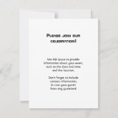 オリオン星雲合成画像 招待状 (裏面)