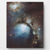 オリオン星雲天文学青褐色ベージュ星 フォトプラーク (正面)