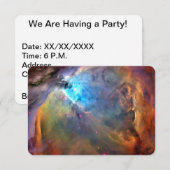 オリオン星雲宇宙銀河 招待状 (正面/裏面)