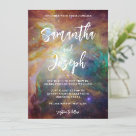 オリオン星雲 プラネタリウム ウェディング ティール ラスト 招待状