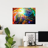 オリオン星雲 – 放出星雲 ポスター (ホームオフィス)