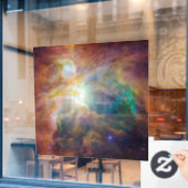 オリオン・スピッツァー・ハッブル合成図：宇宙のカオス ウィンドウサイン (カフェ窓)