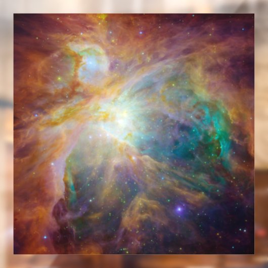 オリオン・スピッツァー・ハッブル合成図：宇宙の中心のカオス ウィンドウサイン (シート2)