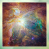 オリオン・スピッツァー・ハッブル合成図：宇宙の中心のカオス ウィンドウサイン (シート3)