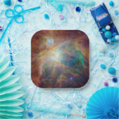 オリオン・スピッツァー・ハッブル合成画像:宇宙のカオス ペーパープレート (パーティー)