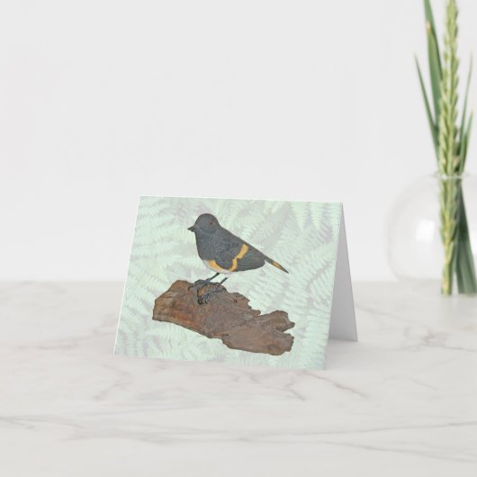 オリオール木彫りノートカード カード (正面)