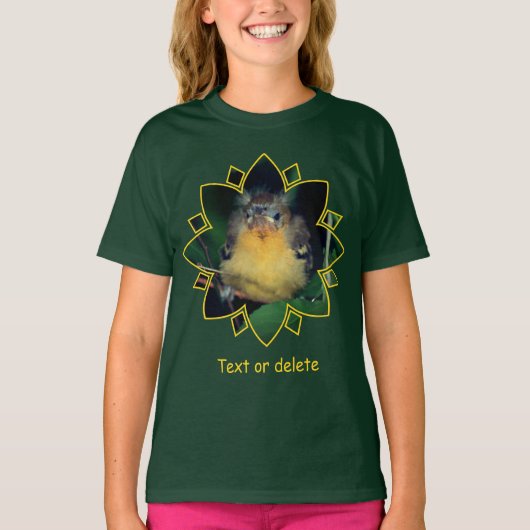 オリオール雛鳥のオーダーメイドグッズ Tシャツ (正面)