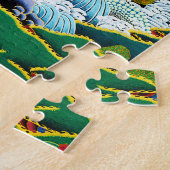 オリカッコいいタル曼荼羅thangka神オリエンタル鮮やか ジグソーパズル (側面)