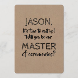 オリジナルおもしろい司会 招待状