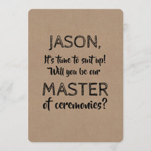 オリジナルおもしろい司会 招待状