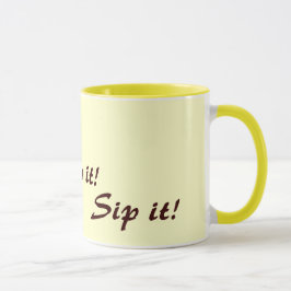 オリジナルおもしろい茶の飲み方 マグカップ