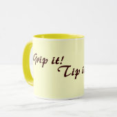 オリジナルおもしろい茶の飲み方 マグカップ (正面左)