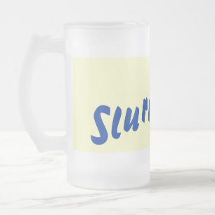 オリジナルおもしろい飲用標語文字 フロストグラスビールジョッキ