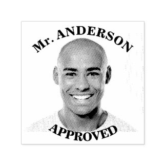 オリジナルおもしろ顔教師承認スタンプを作成 セルフインキングスタンプ