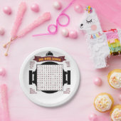 オリジナルおよびおもしろいBBQのパーティーの単語の調査は…困惑します ペーパープレート (パーティー)