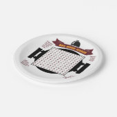 オリジナルおよびおもしろいBBQのパーティーの単語の調査は…困惑します ペーパープレート (アングル)