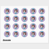 オリジナルちびナース2.0 - 完全燃焼 ラウンドシール (シート)