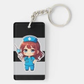 オリジナルちびナース2.0 - 精密ケア キーホルダー (裏面)