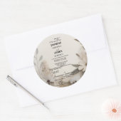 オリジナルでカスタマイズできるマイルストーン・セレブレーションカード ラウンドシール (封筒)
