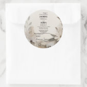 オリジナルでカスタマイズできるマイルストーン・セレブレーションカード ラウンドシール (バッグ)