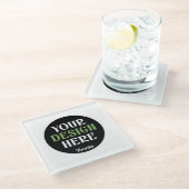 オリジナルでユニーク、スタイリッシュ＆ミニマルなハーシーのキス ガラスコースター (アングル)