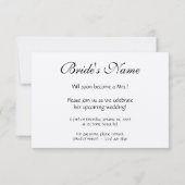 オリジナルで作成可能なウェディング招待状セット 招待状 (裏面)