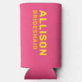 オリジナルで楽しいモダンなハッチェロレッテのサマー・ビーチ・トリップ スリム缶クーラー (裏面)