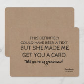 オリジナルで面白いブライズメン 招待状 (正面/裏面)