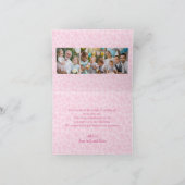 オリジナルで面白い赤ちゃんの顔の感謝カード ノートカード (内部)