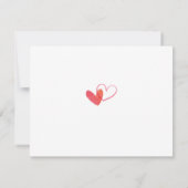 オリジナルなハグ&キス メッセージカード ノートカード (裏面)