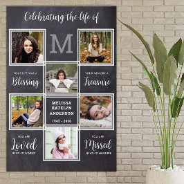 オリジナルなライフメモリアルユニーク6枚写真 ポスター